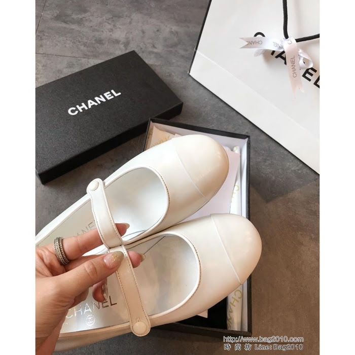 CHANEL香奈兒 19早春 超火芭蕾舞類型 瑪麗蘇鞋型 走秀系列 褶皺小牛皮 芭蕾舞鞋 明星同款  dsX1573